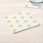 サンシャインスクエアコースター スクエアペーパーコースター (アングル)