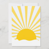 サンシャインスクールの夏の先生ギフトカード 招待状 (裏面)