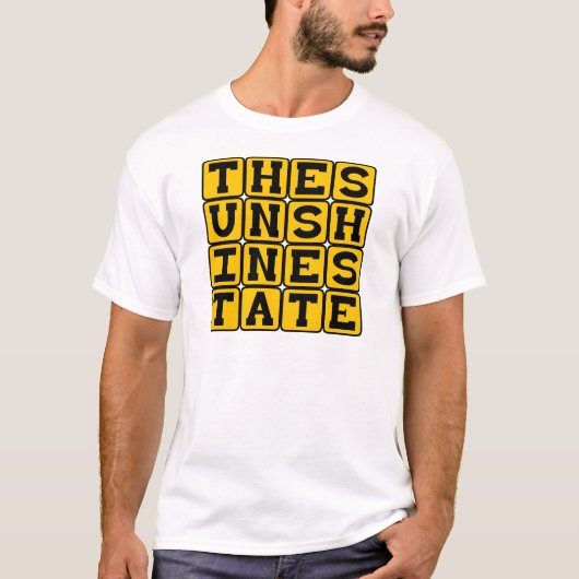 サンシャインステート フロリダの愛称 Tシャツ (正面)