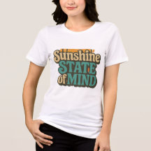 サンシャインステートTシャツ、レトロビーチバケーションシャツ