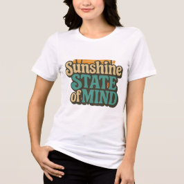 サンシャインステートTシャツ、レトロビーチバケーションシャツ トライブレンドＴシャツ