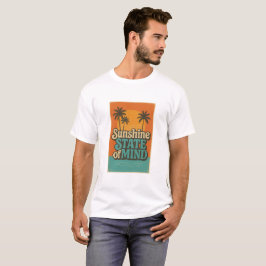 サンシャインステートTシャツ、レトロビーチバケーションシャツ Tシャツ