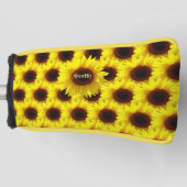 サンシャインスプラッシュ – ひまわりパター ゴルフヘッドカバー (正面)