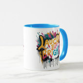 サンシャインスマイル:笑う明るいマグカップ マグカップ (正面右)