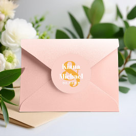 サンシャインタイポグラフィ名アンパサンドPink ID1048 ラウンドシール