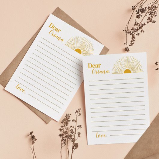 サンシャインタイムカプセルノートメッセージカード サンキューカード