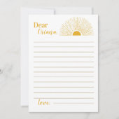 サンシャインタイムカプセルノートメッセージカード サンキューカード (正面)