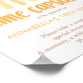 サンシャインタイムカプセル1歳男女兼用誕生日 ポスター (角)