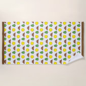 サンシャインツリーマウンテンハイキングウッズアウトドアキャンプ ビーチタオル (正面)