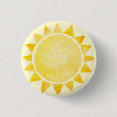 サンシャインテーマ1st誕生日パーティーボタン 缶バッジ (正面)