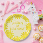 サンシャインテーマ1st誕生日紙プレート – リトル ペーパープレート (パーティー)