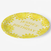 サンシャインテーマ1st誕生日紙プレート – リトル ペーパープレート (アングル)