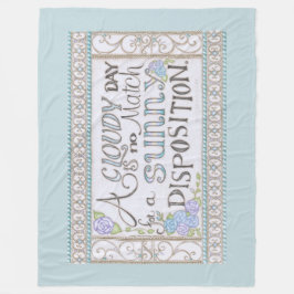 サンシャインディスポジション フリースブランケット（ライトブルー） フリースブランケット