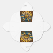 サンシャインデイジー放射デザインキャップ フェイバーボックス (見開き)