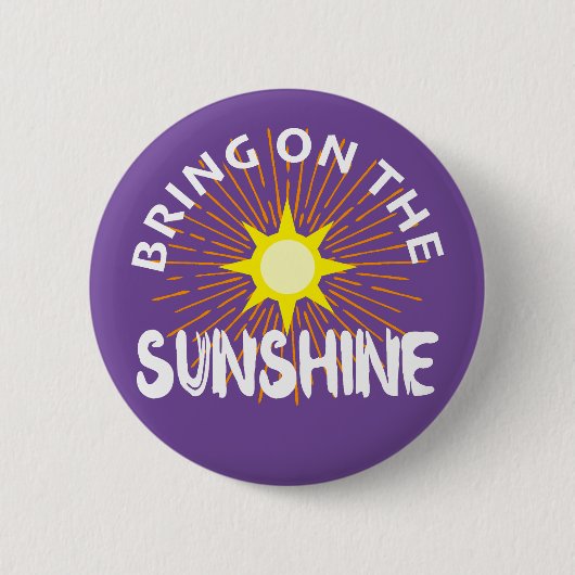サンシャインデザインを持って来る – 丸いボタン 缶バッジ (正面)