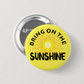 サンシャインデザインを持って来る – 丸いボタン 缶バッジ (正面&裏面)