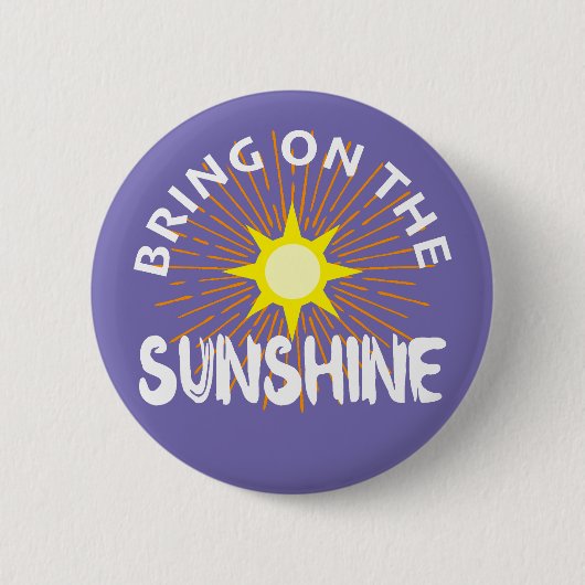 サンシャインデザインを持って来る – 丸いボタン 缶バッジ (正面)