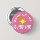 サンシャインデザインを持って来る – 丸いボタン 缶バッジ (正面&裏面)