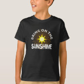 サンシャインデザインを持って来る – 基本的な暗いTシャツ Tシャツ (正面)