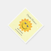 サンシャインデザインベビーシャワー スタンダードカクテルナプキン (角)