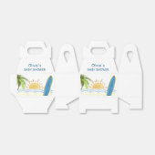 サンシャイントロピカルサーフィンベビーシャワー フェイバーボックス (折り畳みなし)