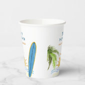 サンシャイントロピカルサーフィンベビーシャワー 紙コップ (左)