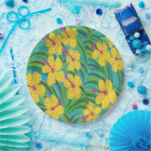 サンシャイントロピカルハイビスカス ペーパープレート (パーティー)