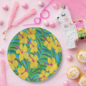 サンシャイントロピカルハイビスカス ペーパープレート (パーティー)