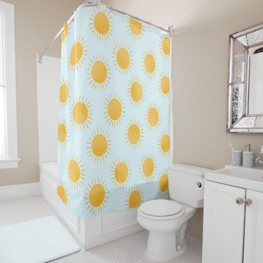 サンシャインドールデイパターン シャワーカーテン (インサイチュ)