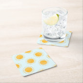 サンシャインドールデイパターン スクエアペーパーコースター (インサイチュ)