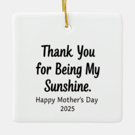 サンシャインハッピーマザーズ・デイをありがとう セラミックオーナメント