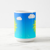 サンシャインハピー顔 コーヒーマグカップ (中央)