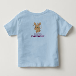 サンシャインバウンスバニー オーダーメイドベビー動物イラスト トドラーTシャツ