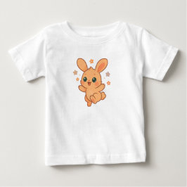 サンシャインバウンスバニー オーダーメイドベビー動物イラスト ベビーTシャツ