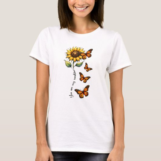 サンシャインバタフライサマーバイブス Tシャツ (正面)
