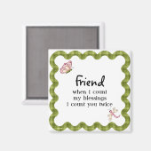 サンシャインバタフライフレンドシップ恵みギフト マグネット (正面/裏面)