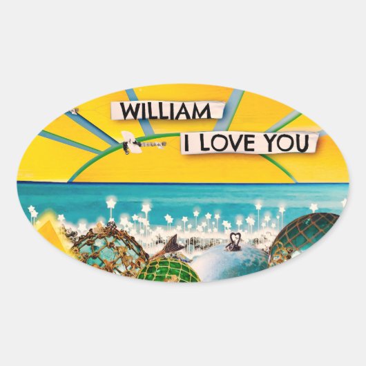 サンシャインバナー 楕円形シール (正面)