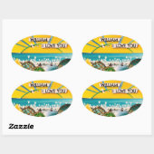 サンシャインバナー 楕円形シール (シート)