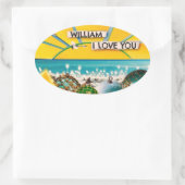 サンシャインバナー 楕円形シール (バッグ)