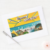 サンシャインバナー 長方形シール (封筒)