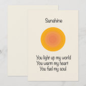 サンシャインバレンタイン ポストカード (正面/裏面)