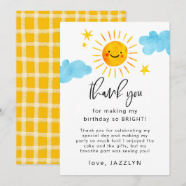 サンシャインバーサデーパーティー サンキューカード