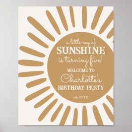 サンシャインバースデイバースウェルカムサイン ポスター