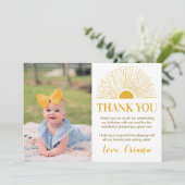 サンシャインバースデーパーティーサンキューカード サンキューカード (スタンド正面)