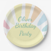 サンシャインバースデーパーティー ペーパープレート (正面)