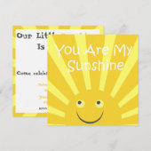 サンシャインバースデーパーティー 招待状 (正面/裏面)