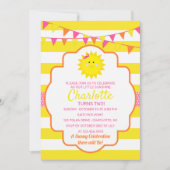 サンシャインバースデーパーティー 招待状 (正面)