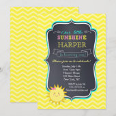 サンシャインバースデーパーティ招待状 招待状 (正面/裏面)