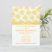 サンシャインバースデー招待状 招待状 (スタンド正面)