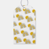 サンシャインパステルレインボー誕生日サンキュービッグ ギフトタグ (裏面)